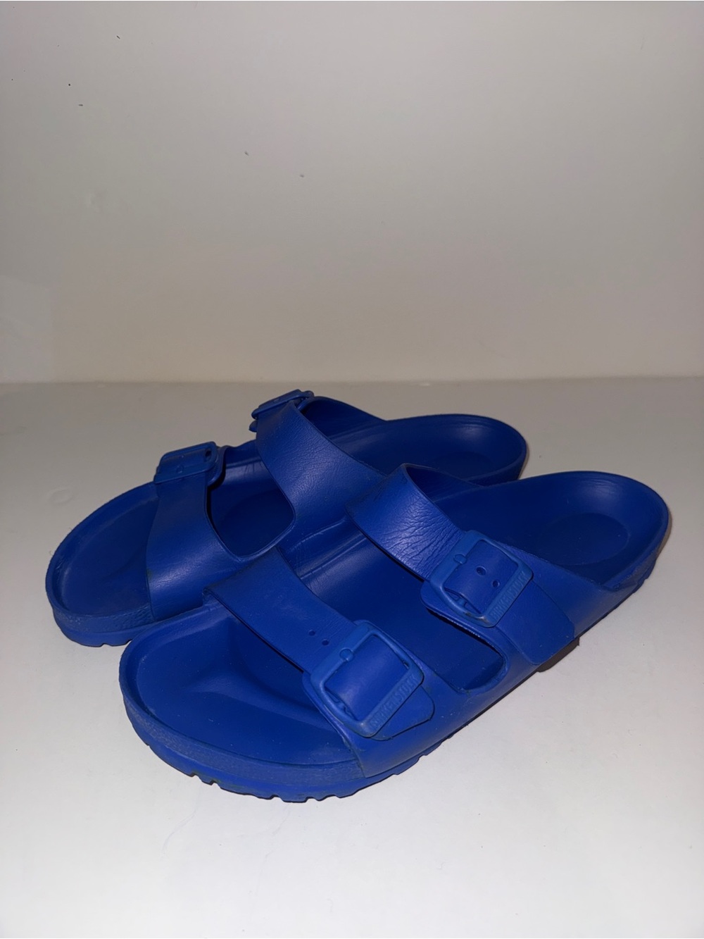 Birkenstock Royal Blue Two-Strap EVA Slide Sandals